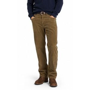VTG Y2K Polo Ralph Lauren Corduroy Pants Olive Brown Straight Leg Men Size 36x32